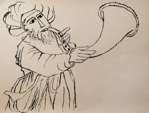 Man Sounding Horn by Ben Shahn