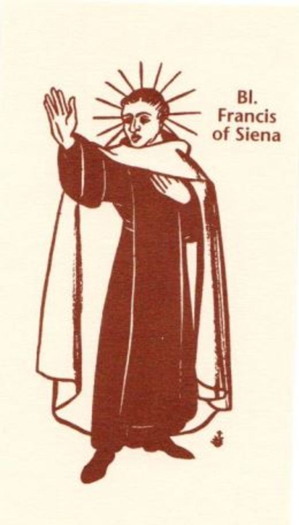 Untitled (Bl. Francis of Siena) by Constance Mary Rowe also known as Sister Mary of the  Compassion, O.P.