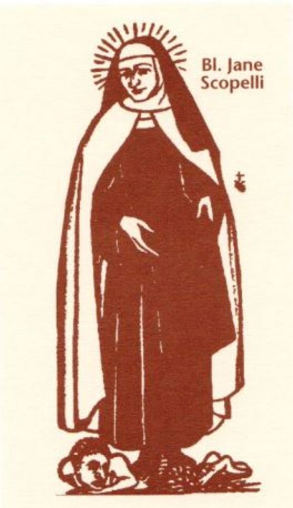 Untitled (Bl. Jane Scopelli) by Constance Mary Rowe also known as Sister Mary of the  Compassion, O.P.