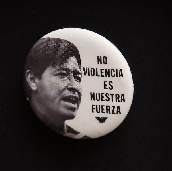 Untitled (Cesar Chavez Button) by Artist Unknown