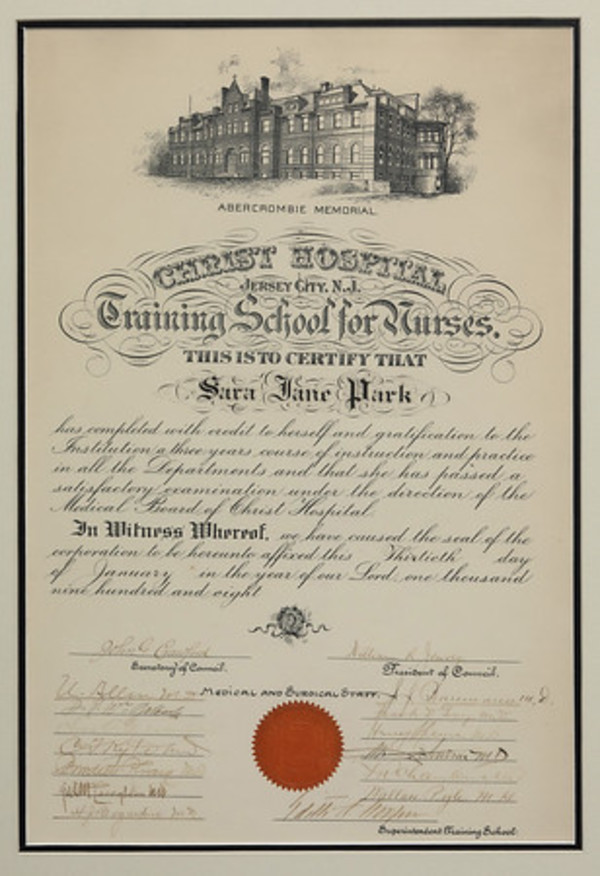 Untitled (1908 Nursing Diploma)