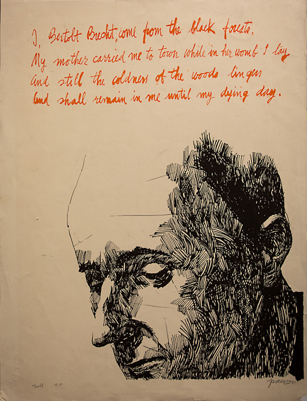 Berthold Brecht by Antonio Fransconi