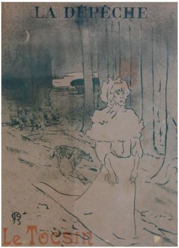 Le Tocsin La Depeche by Henri de Toulouse-Lautrec