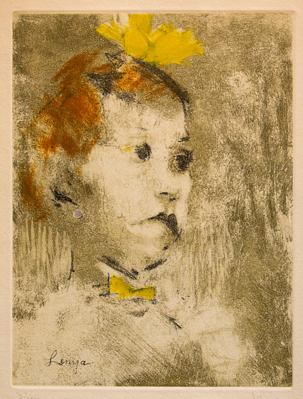 Lotte Lenya by Jack Levine