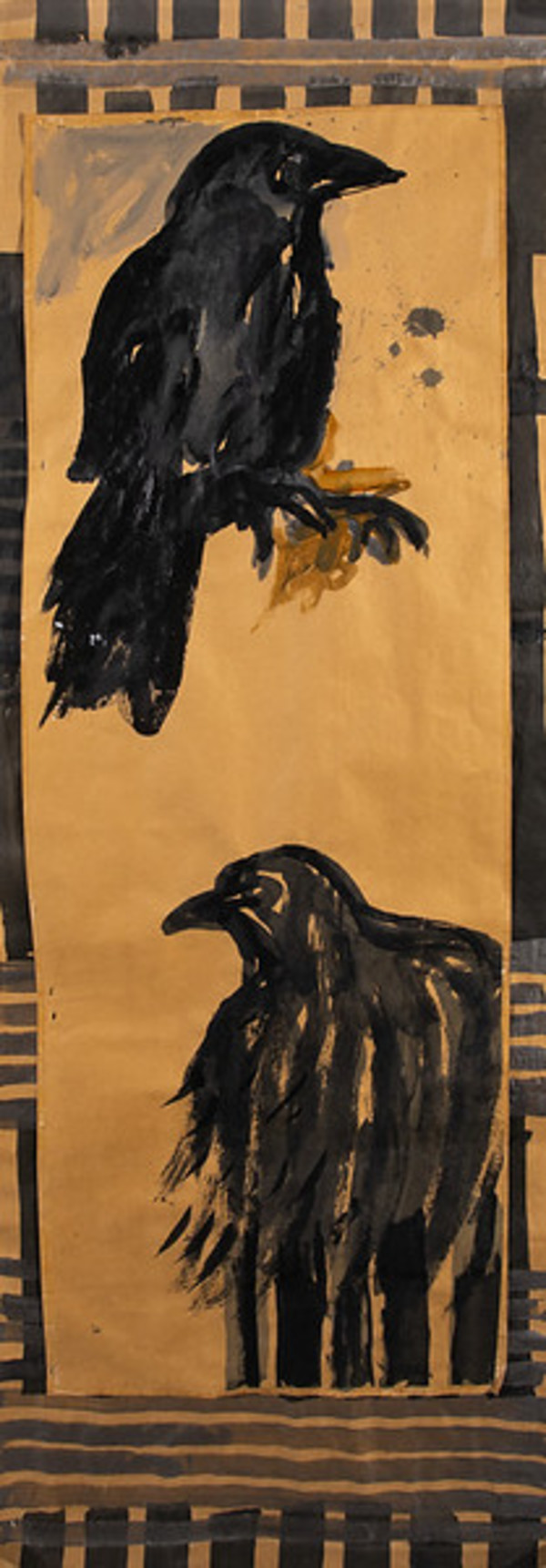 Untitled (2 Black Birds) by Henrietta Mantooth