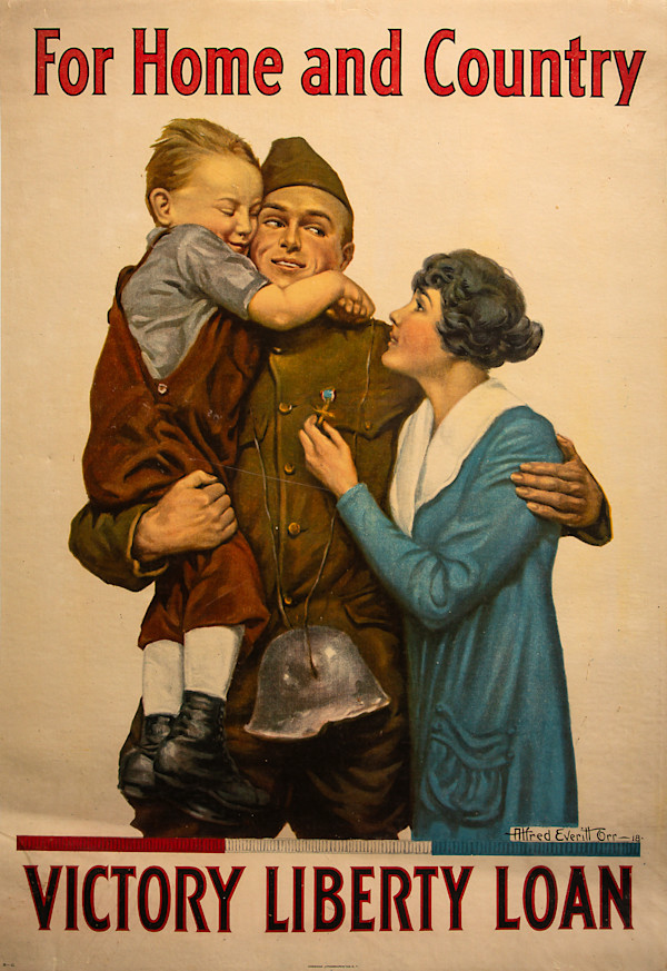 Untitled (1918 WWI Military Poster) by Alfred Everett Orr