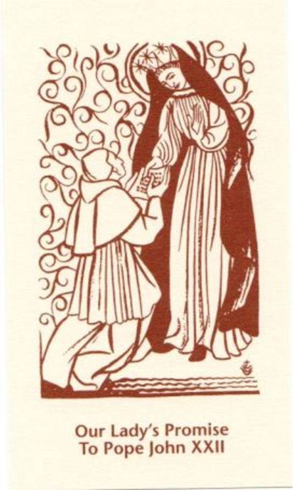 Untitled (Our Lady Promise To Pope John XXII) by Constance Mary Rowe also known as Sister Mary of the  Compassion, O.P.