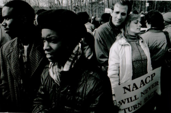 Anti-racism March. Forsyth County, Georgia, USA. 1987. by Eli Reed