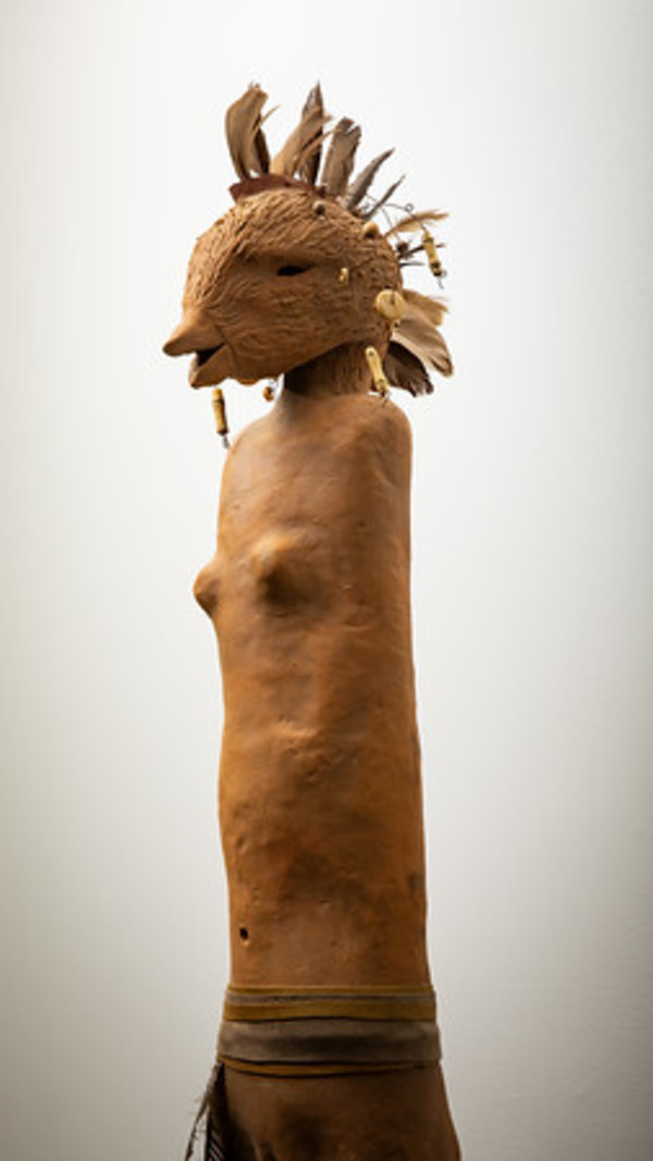 Untitled (Female Figure with Bird Head) by Susan Reinhart