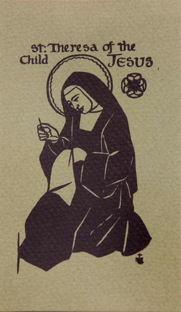 Untitled (Holy Cards--St. Theresa of the Child Jesus) by Constance Mary Rowe also known as Sister Mary of the  Compassion, O.P.