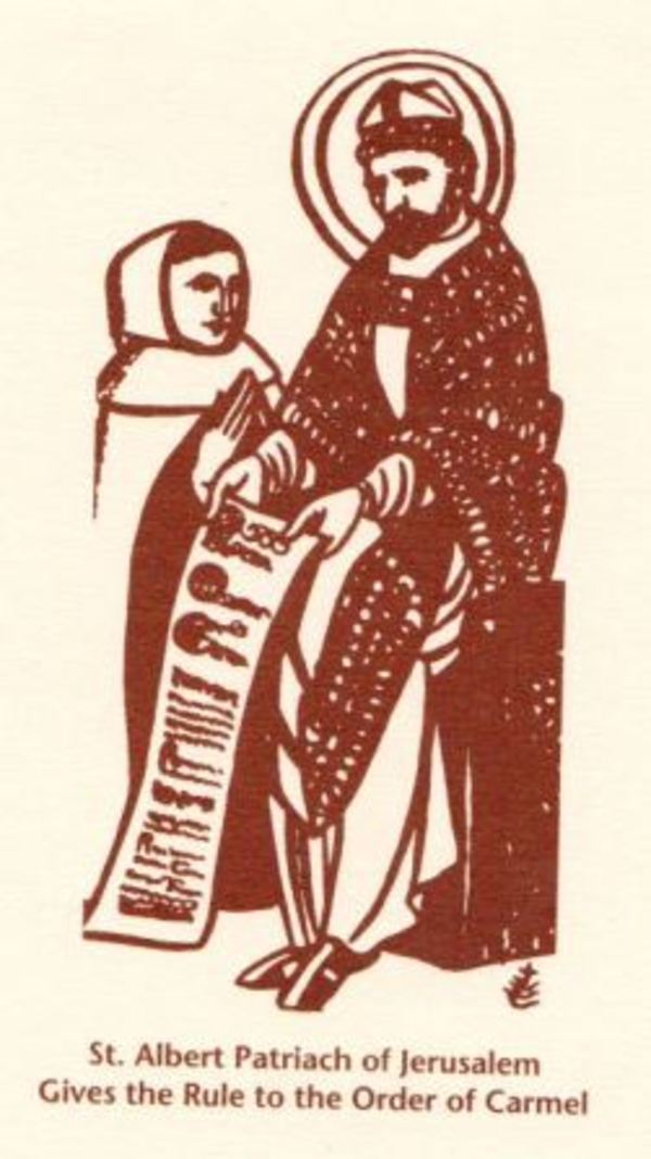 Untitled (St. Albert Patriach of Jerusalem) by Constance Mary Rowe also known as Sister Mary of the  Compassion, O.P.