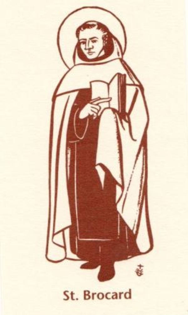 Untitled (St. Brocard) by Constance Mary Rowe also known as Sister Mary of the  Compassion, O.P.