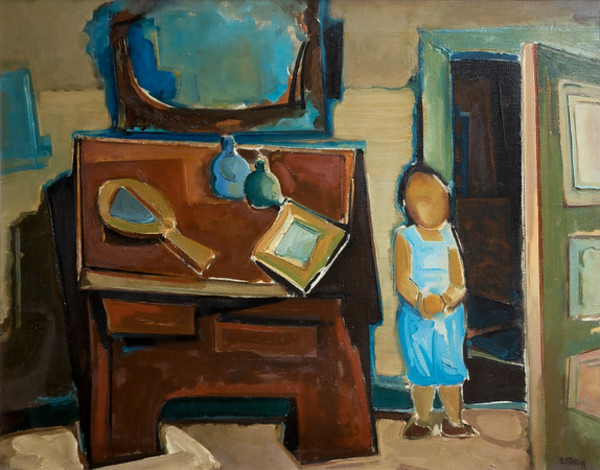Interior with Boy by Fred Staloff