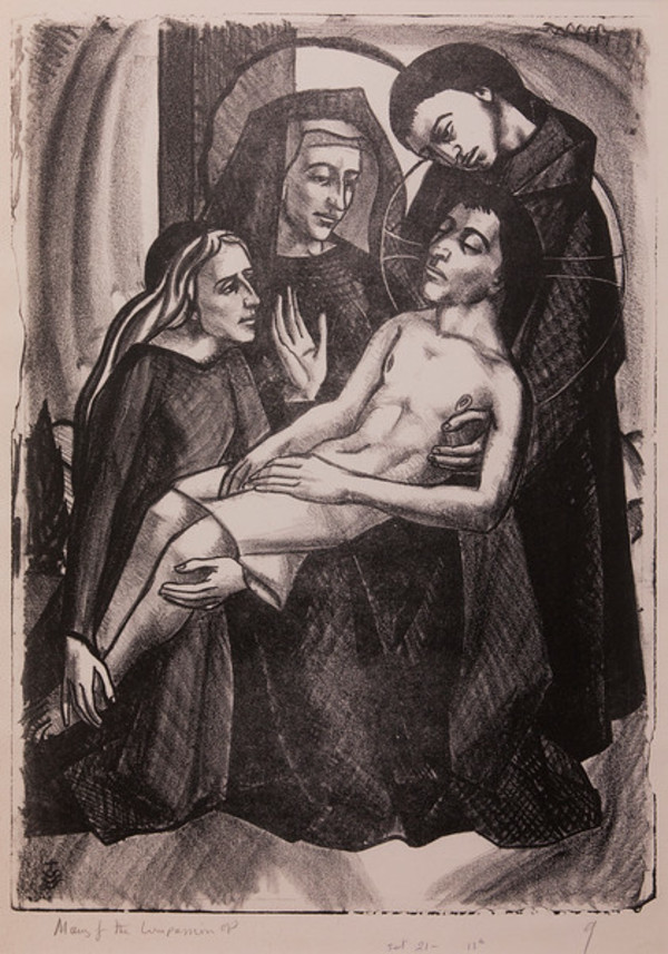 Stations of the Cross, No. XIII Jesus is Taken Down from the Cross by Constance Mary Rowe also known as Sister Mary of the  Compassion, O.P.