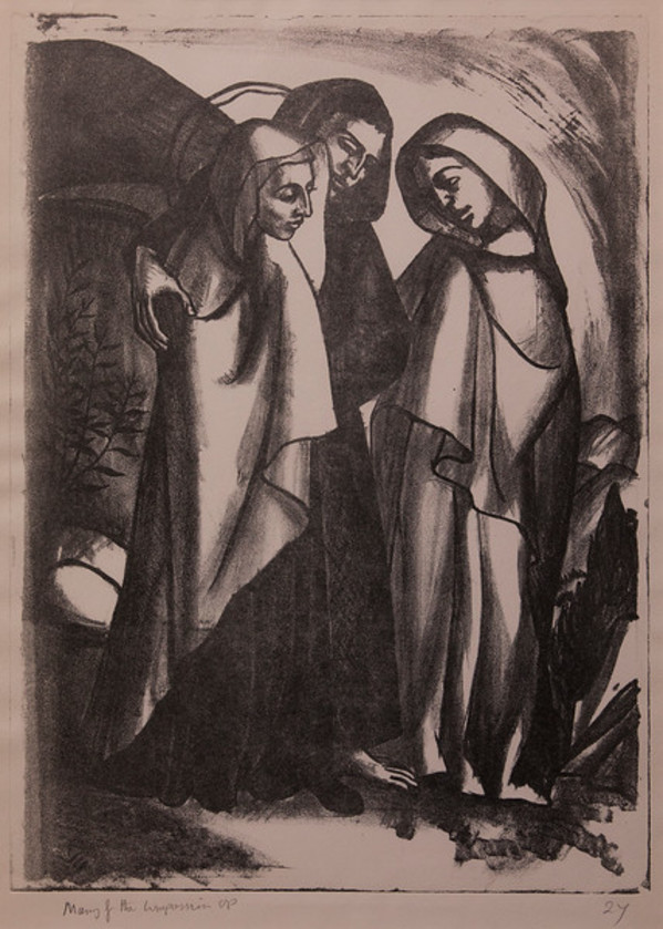 Stations of the Cross, No. XIV Jesus is Placed in the Tomb by Constance Mary Rowe also known as Sister Mary of the  Compassion, O.P.