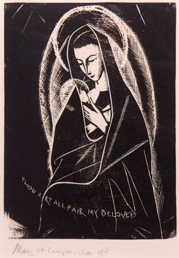 Untitled (Thou Art All Fair my Beloved) by Constance Mary Rowe also known as Sister Mary of the  Compassion, O.P.