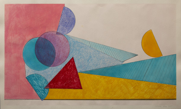 Pink Geometric by Marsha Tidy
