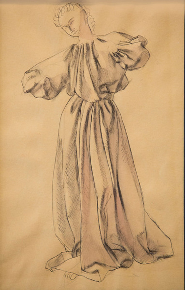Study for a Lay Figure (Costume Study) by Constance Mary Rowe also known as Sister Mary of the  Compassion, O.P.