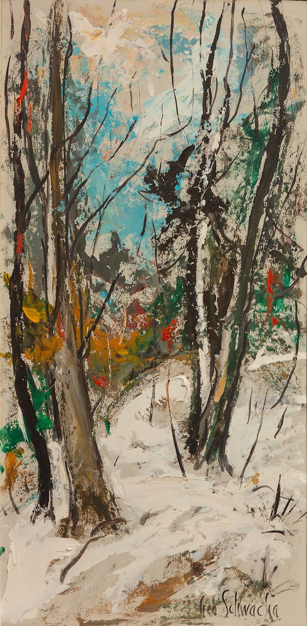 Untitled (Winter Scene) by George Schwacha