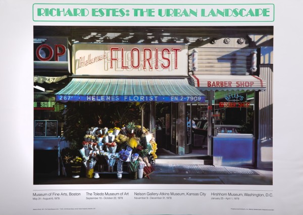 Helene's Florist-Richard Estes: The Urban Landscape by Richard Estes