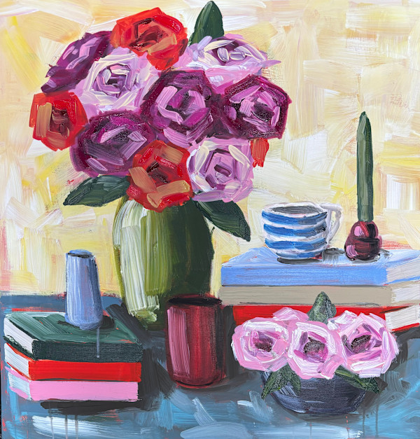 Flowers and Books by Brooke Dalton, Image 1.