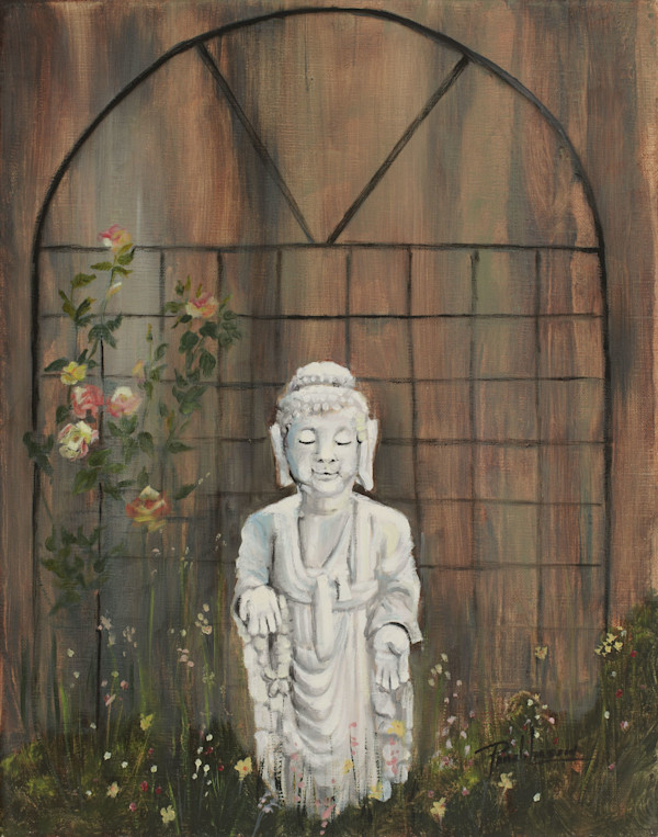 Buda In The Garden by Pamela Larson Toscher