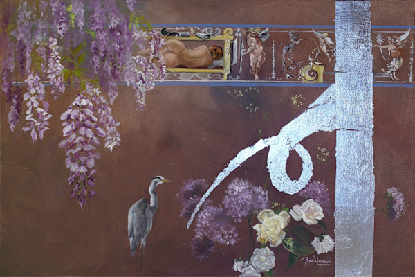 Lady In Her Garden by Pamela Larson Toscher, Image 1.