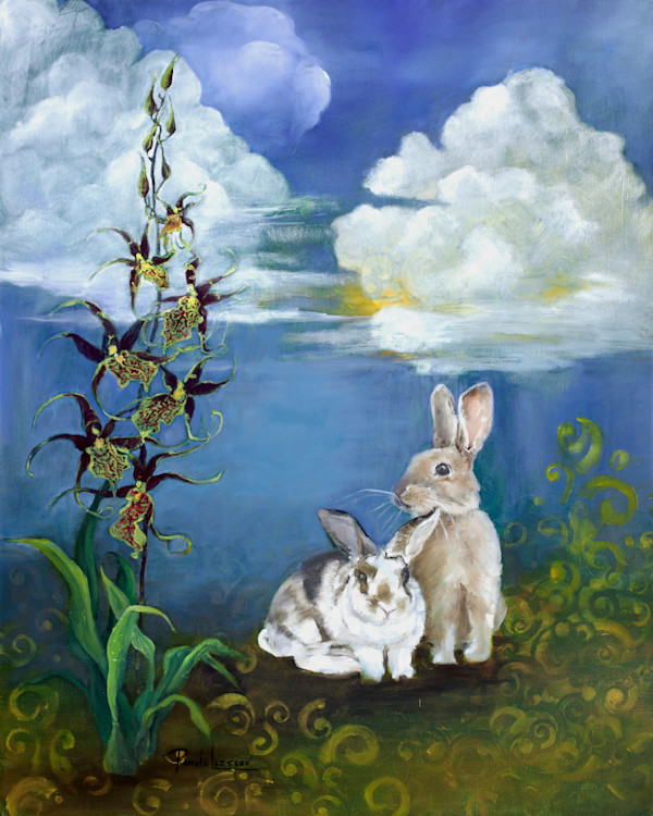 Two Bunnies by Pamela Larsson Toscher