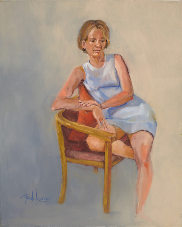 Woman On Chair by Pamela Larson Toscher, Image 1.