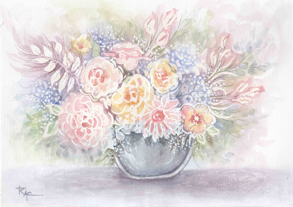 Pastel Bouquet by Rosangela Castro