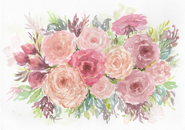 Blush Bouquet by Rosangela Castro