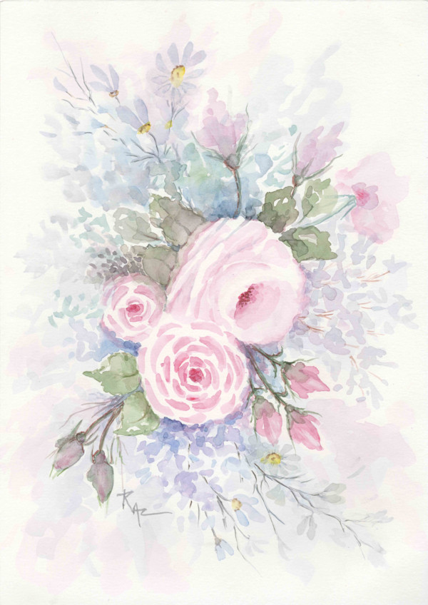 Morning Hydrangeas by Rosangela Castro