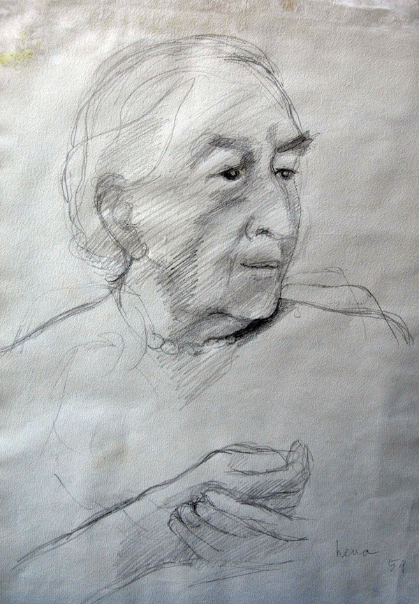 Edith Hamilton (1868-1963), 1959 by Irena Baruch Wiley, Image 1.