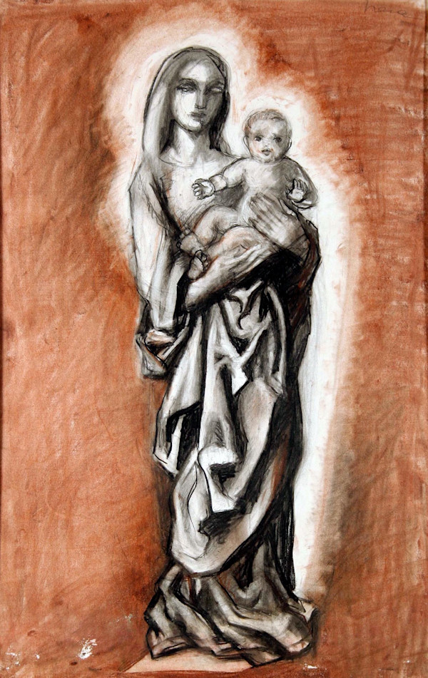 Madonna and Child, date unknown by Irena Baruch Wiley, Image 1.