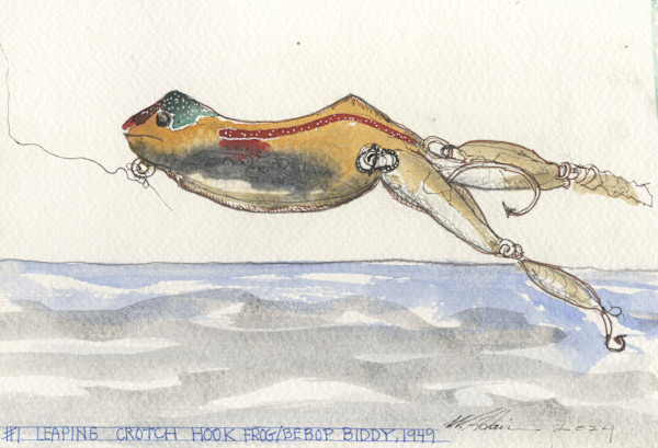 Leaping Hook Crotch Frog by William B. Adair