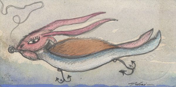 Pink Eared Rabbit Lure by William B. Adair