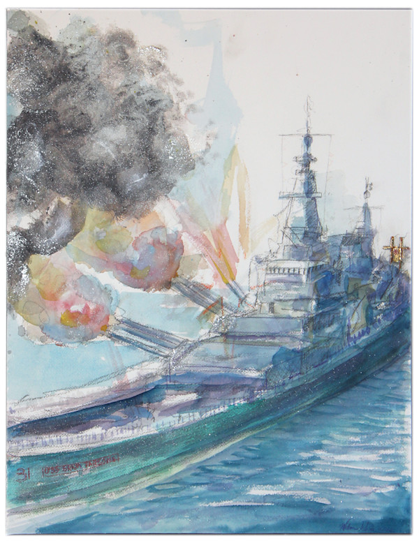 USS Gram Parsons by William B. Adair, Image 1.