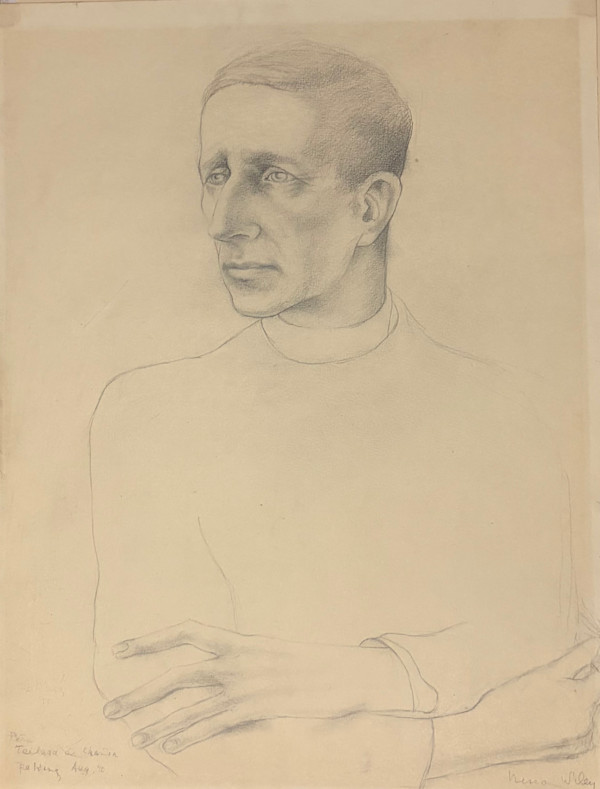 Pierre Teilhard de Chardin (1881-1955), 1940 by Irena Baruch Wiley, Image 1.