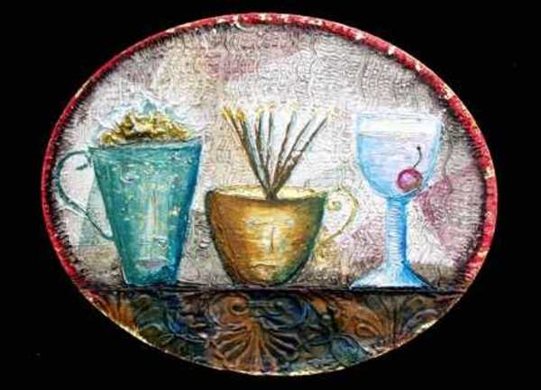 Breakfast, Lunch and Dinner Cup, Print by William B. Adair, Image 1.