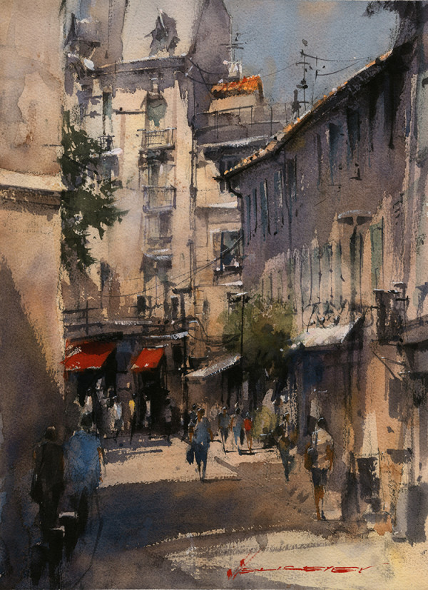 Avignon Street by Vladislav Yeliseyev