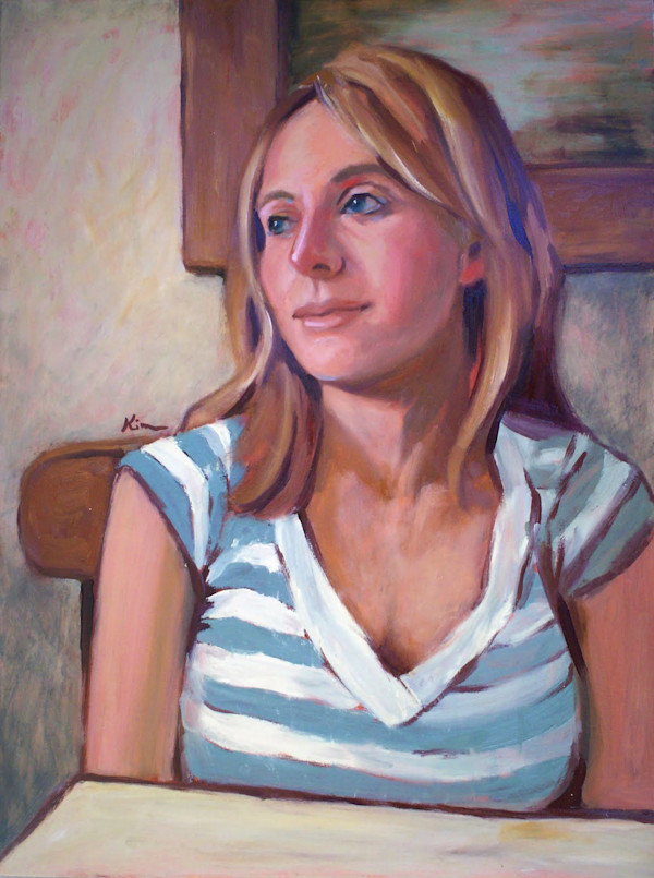 Lisa in Striped Shirt by Kimberly Scott, Image 1.