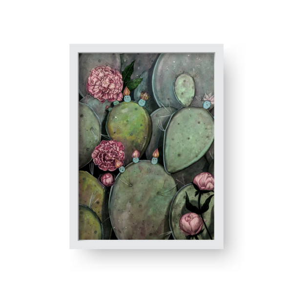 Cactus & Peonies by Courtney Colbon
