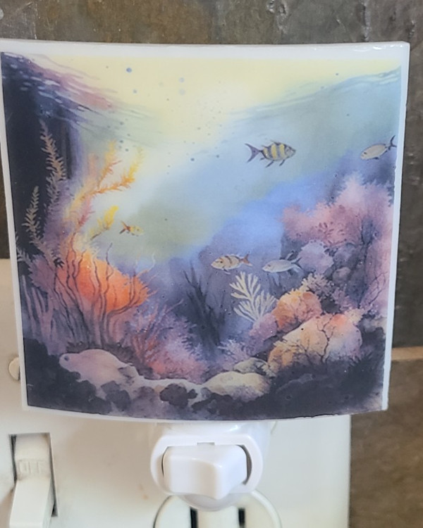 Nightlight-Undersea Scene by Kathy Kollenburn
