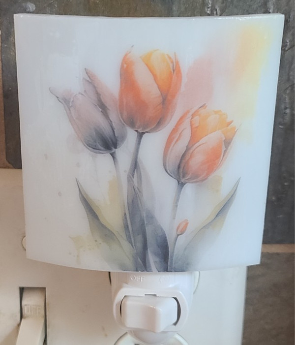 Nightlight-Tulip Trio by Kathy Kollenburn
