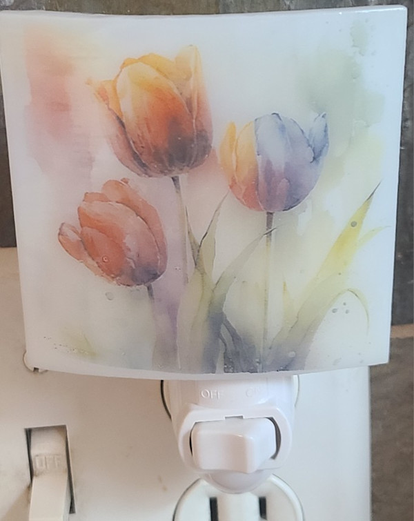 Nightlight-Tulip Trio by Kathy Kollenburn