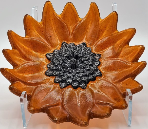 Sunflower Plate by Kathy Kollenburn