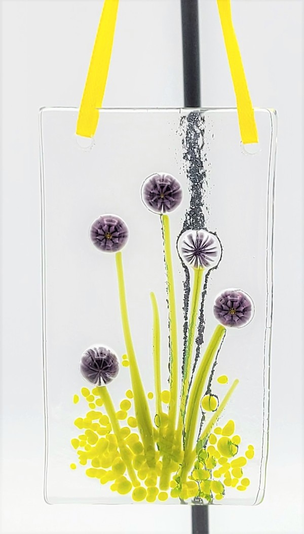 Suncatcher-Mini with Purple Flowers