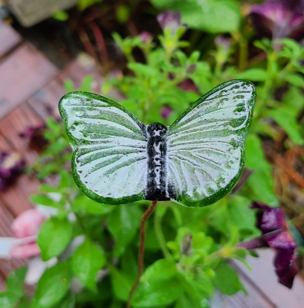 Plant Pick-Butterfly, Small in Greens