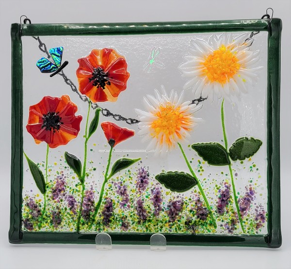 Garden Hanger-Poppies, Dahlias & Lavender