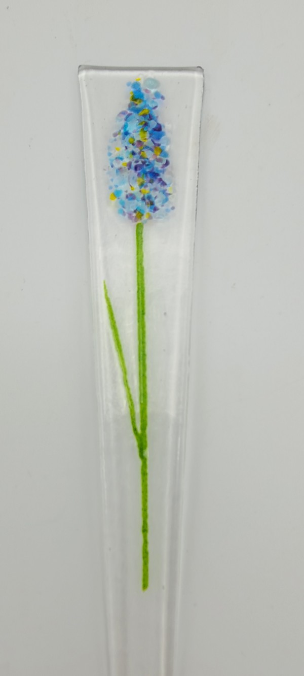 Plant Stake, Blue Spire Flower by Kathy Kollenburn